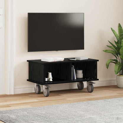 vidaXL TV-Ständer Schwarz Eichen-Optik 68,5 x 35 x 35 cm Holzwerkstoff