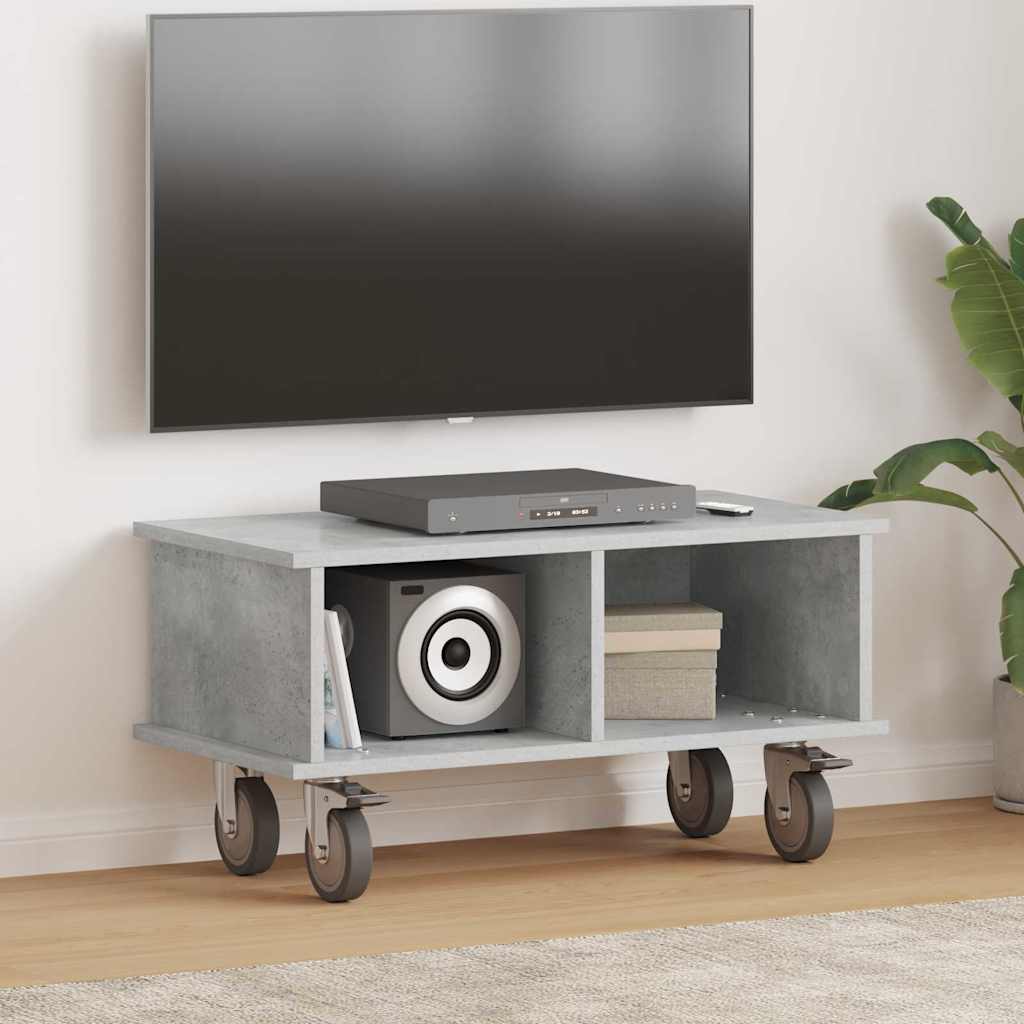 vidaXL TV-Ständer Beton Grau 68,5 x 35 x 35 cm Holzwerkstoff