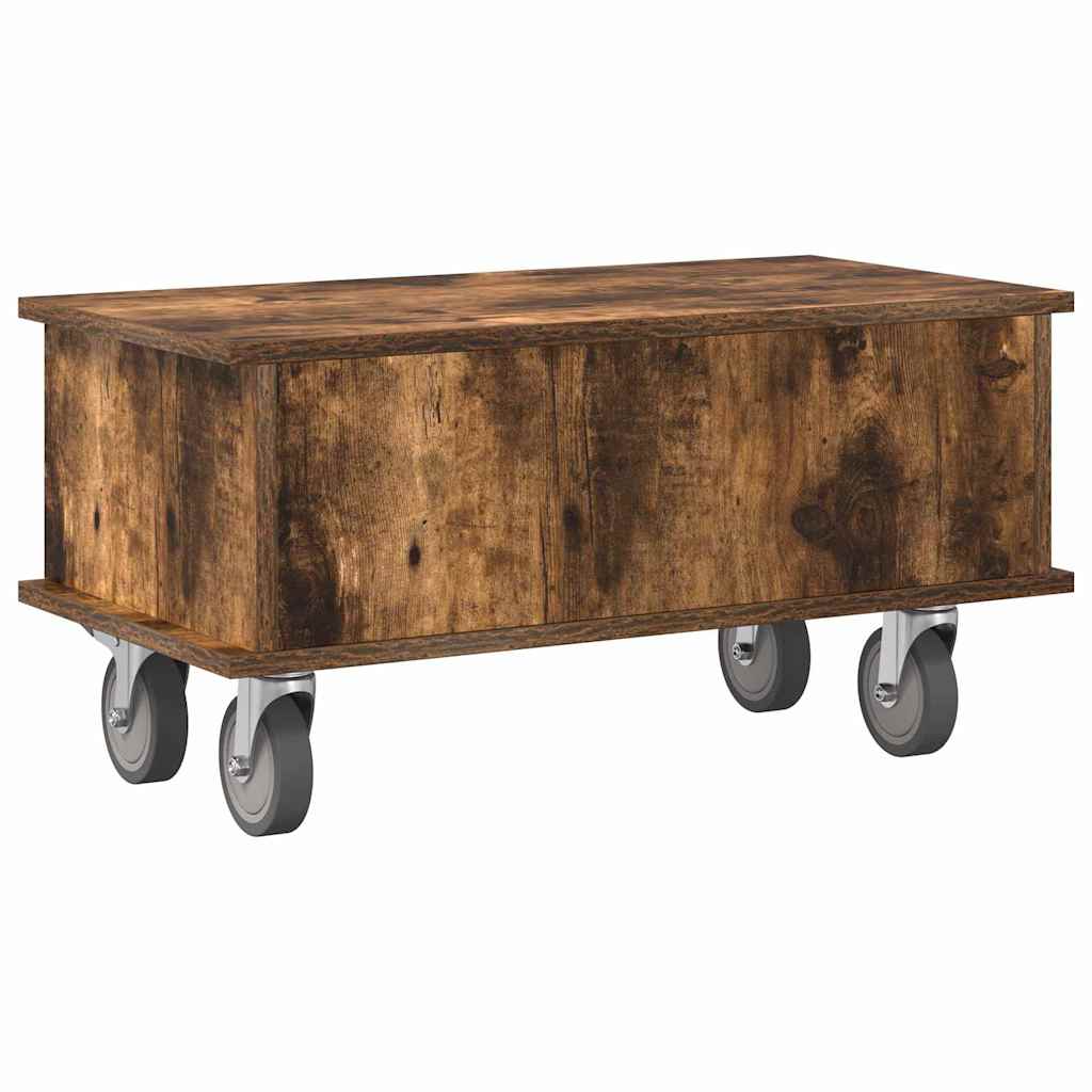 vidaXL TV-Ständer Geräucherte Eiche 68,5 x 35 x 35 cm Holzwerkstoff