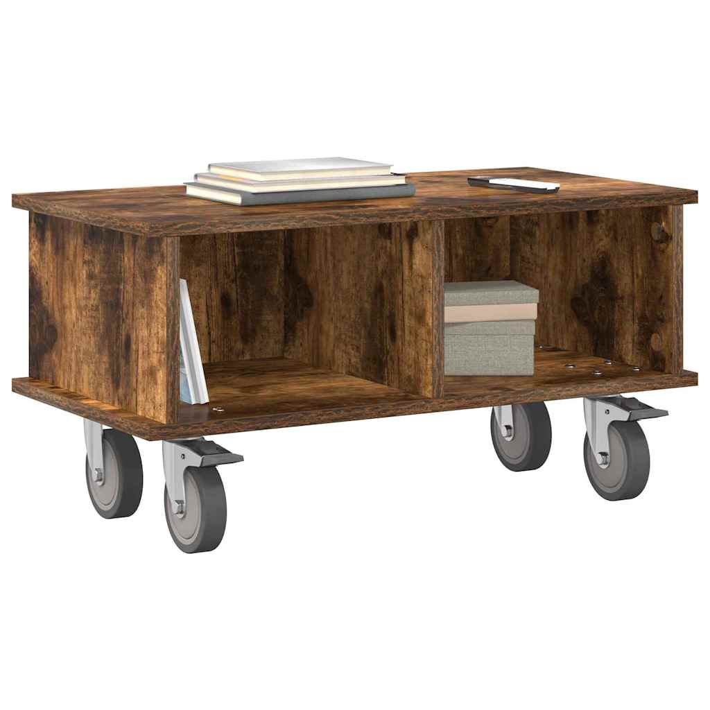 vidaXL TV-Ständer Geräucherte Eiche 68,5 x 35 x 35 cm Holzwerkstoff