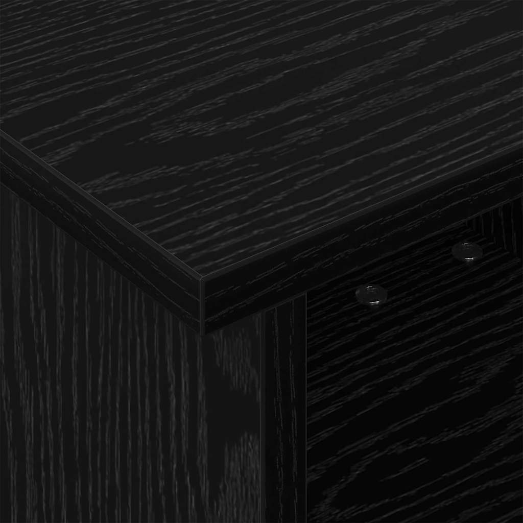 vidaXL TV-Ständer Schwarz Eichen-Optik 37 x 35 x 35 cm Holzwerkstoff