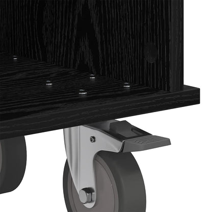 vidaXL TV-Ständer Schwarz Eichen-Optik 37 x 35 x 35 cm Holzwerkstoff