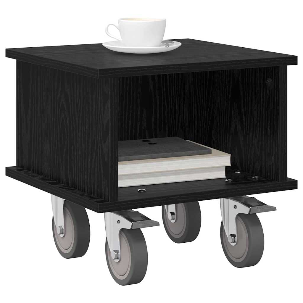 vidaXL TV-Ständer Schwarz Eichen-Optik 37 x 35 x 35 cm Holzwerkstoff