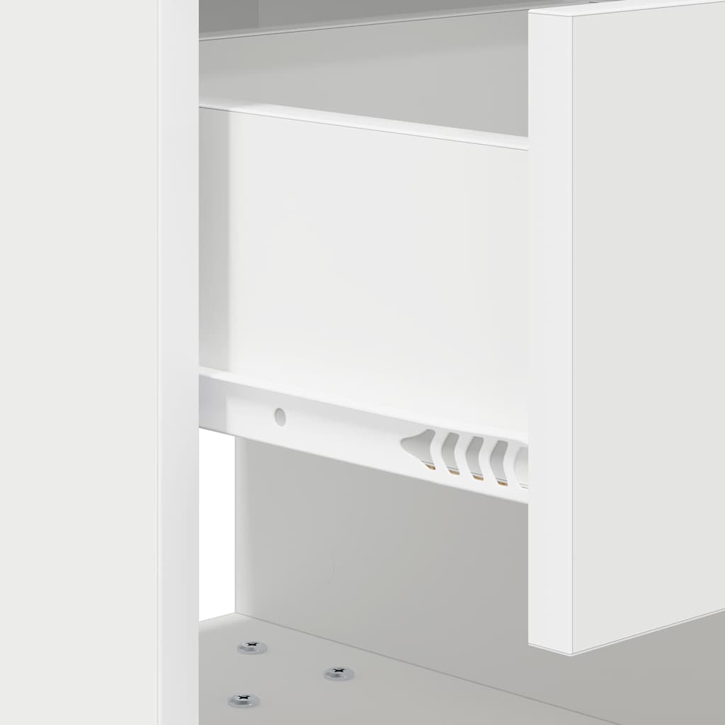 vidaXL Nachttisch 2 pcs Weiß 40,5 x 40 x 48 cm Holzwerkstoff