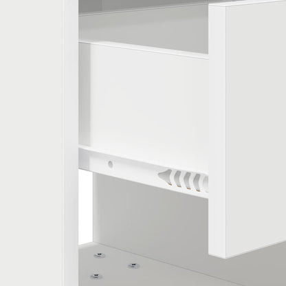 vidaXL Nachttisch 2 pcs Weiß 40,5 x 40 x 48 cm Holzwerkstoff