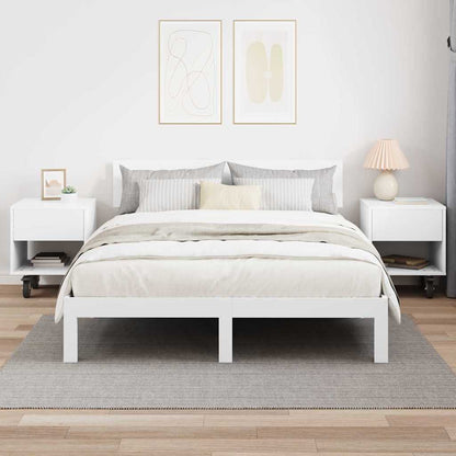 vidaXL Nachttisch 2 pcs Weiß 40,5 x 40 x 48 cm Holzwerkstoff