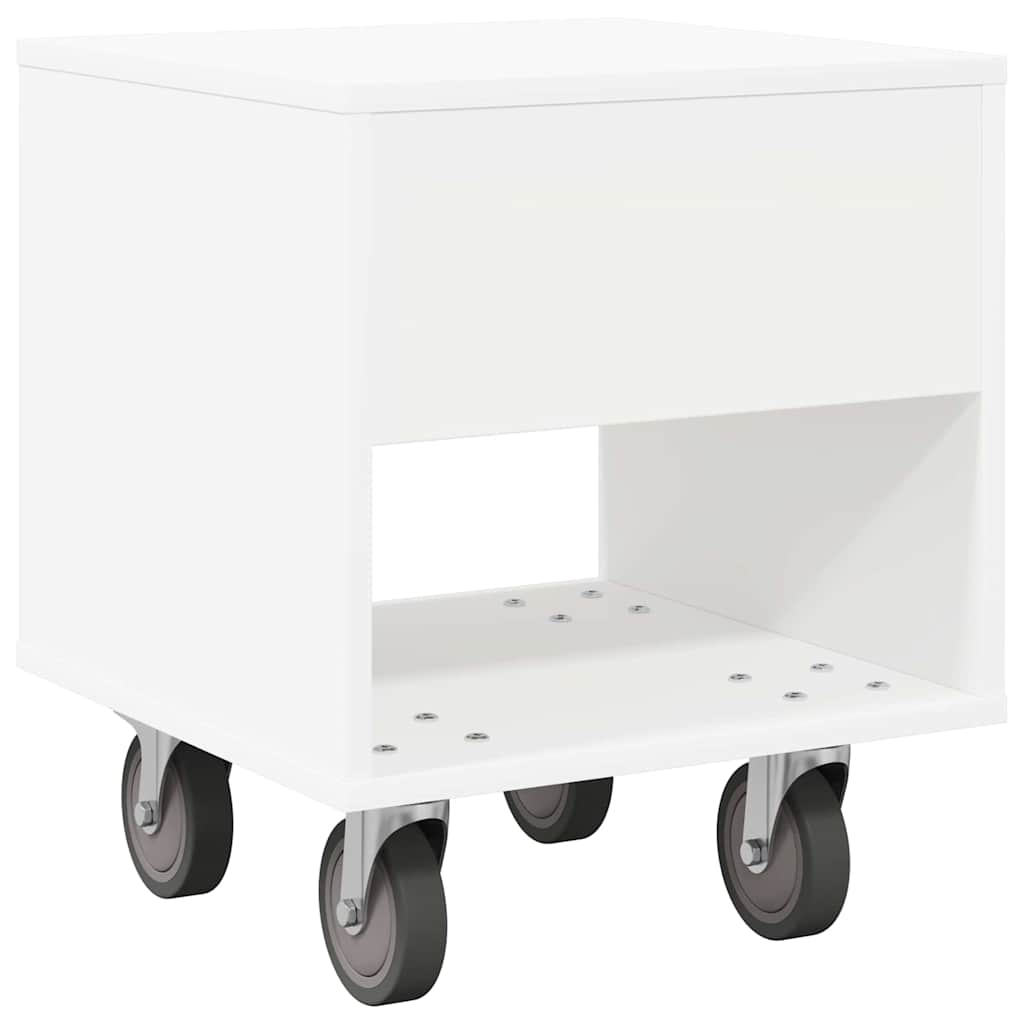 vidaXL Nachttisch 2 pcs Weiß 40,5 x 40 x 48 cm Holzwerkstoff