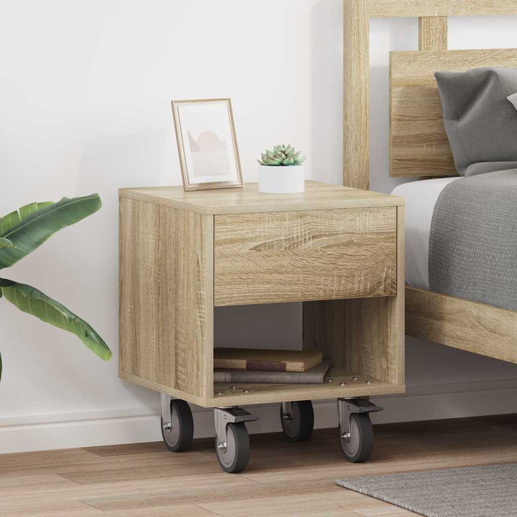 Nachttisch 2 pcs Sonoma-Eiche 40,5 x 40 x 48 cm Holzwerkstoff