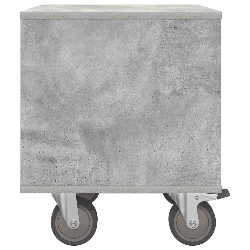 Nachttisch Beton Grau 40,5 x 40 x 48 cm Holzwerkstoff