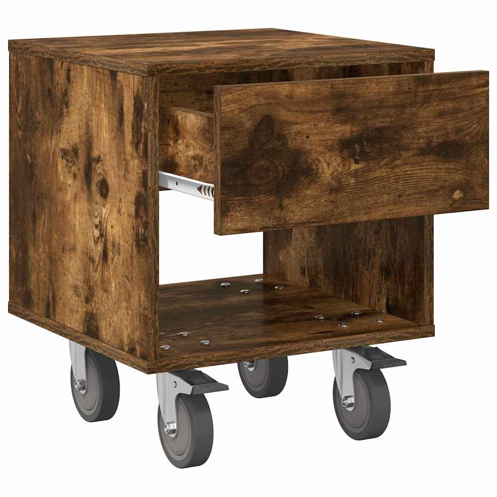 Nachttisch Geräucherte Eiche 40,5 x 40 x 48 cm Holzwerkstoff