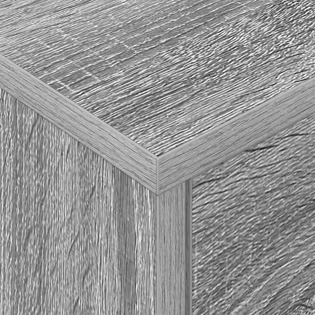 vidaXL Nachttisch 2 pcs Graues Sonoma 40,5 x 40 x 48 cm Holzwerkstoff