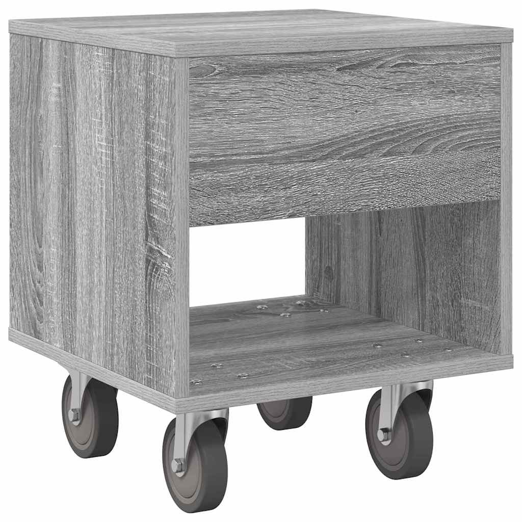 vidaXL Nachttisch 2 pcs Graues Sonoma 40,5 x 40 x 48 cm Holzwerkstoff