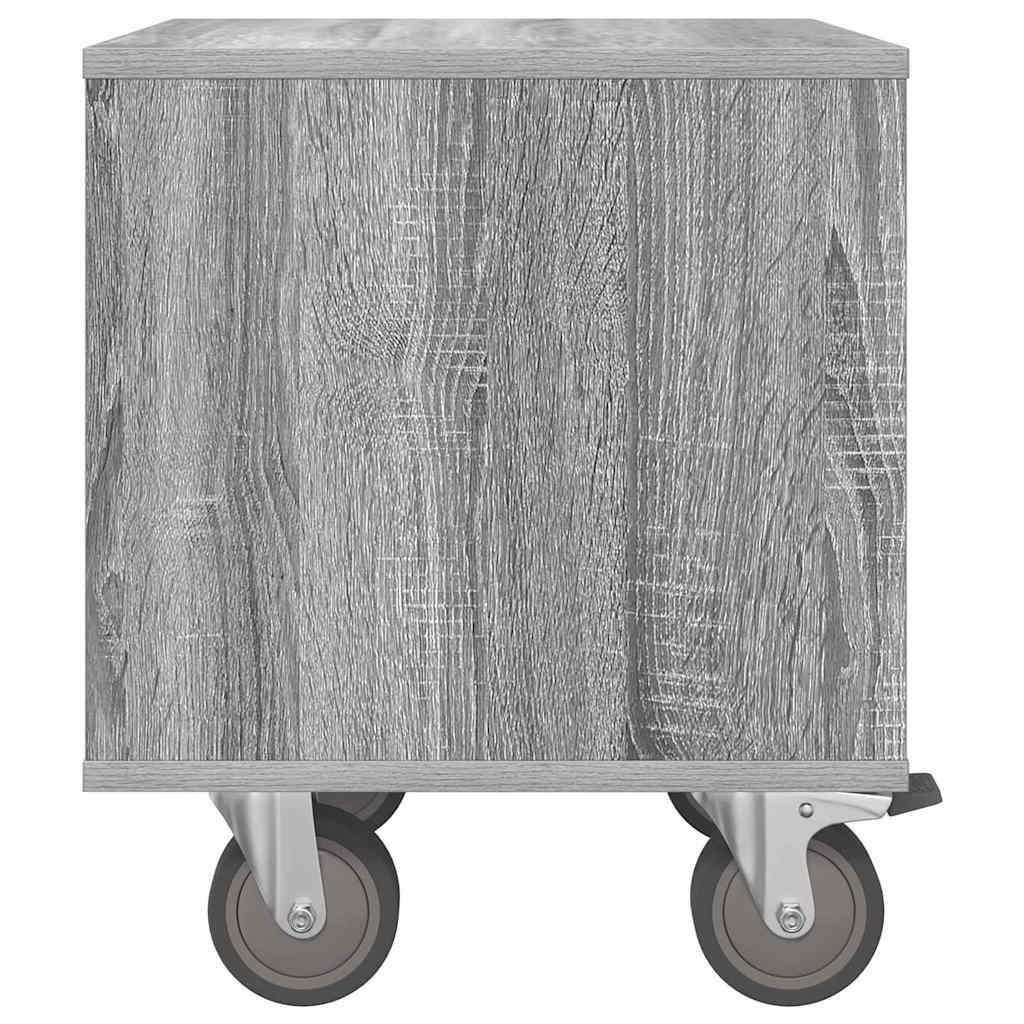 vidaXL Nachttisch 2 pcs Graues Sonoma 40,5 x 40 x 48 cm Holzwerkstoff