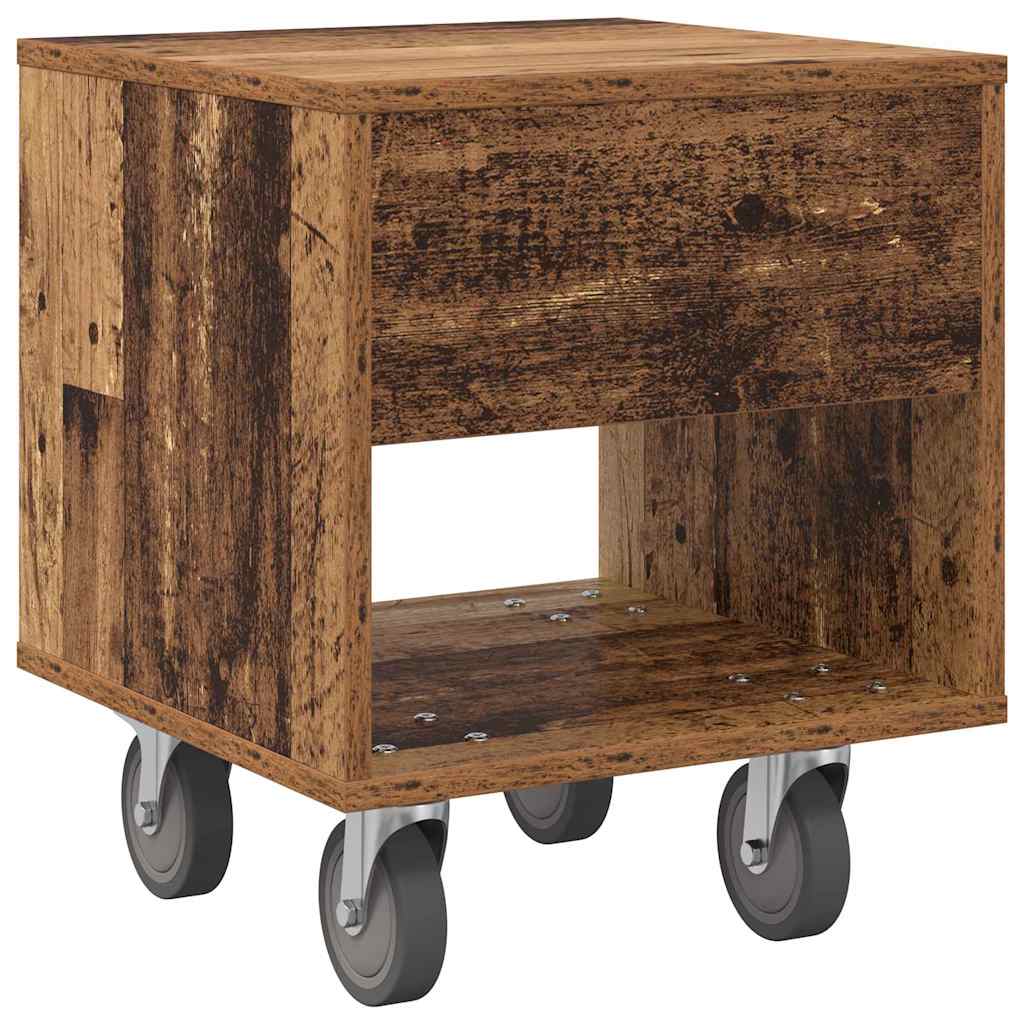 vidaXL Nachttisch 2 pcs Altholz 40,5 x 40 x 48 cm Holzwerkstoff