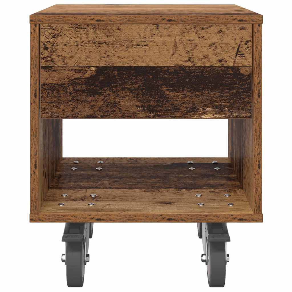vidaXL Nachttisch 2 pcs Altholz 40,5 x 40 x 48 cm Holzwerkstoff
