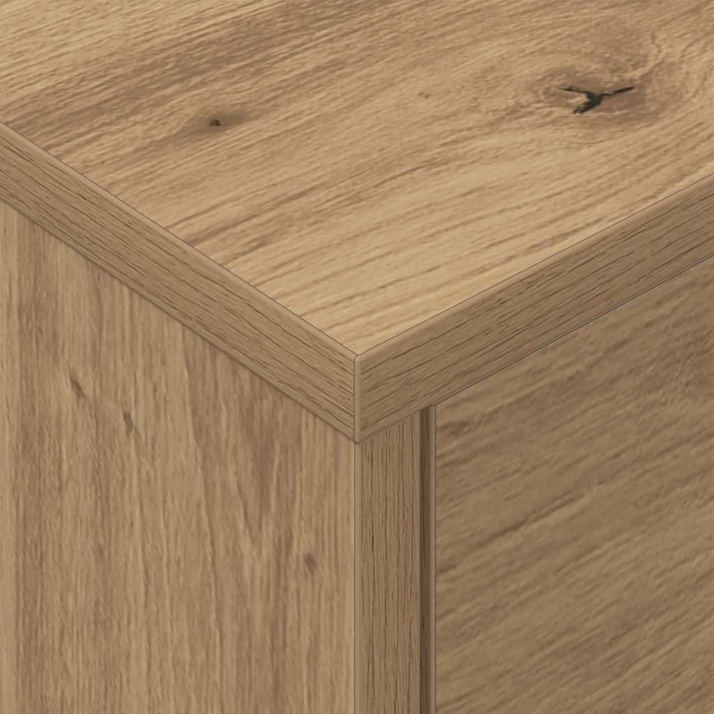 vidaXL Nachttisch Artisan-Eiche 40,5 x 40 x 48 cm Holzwerkstoff