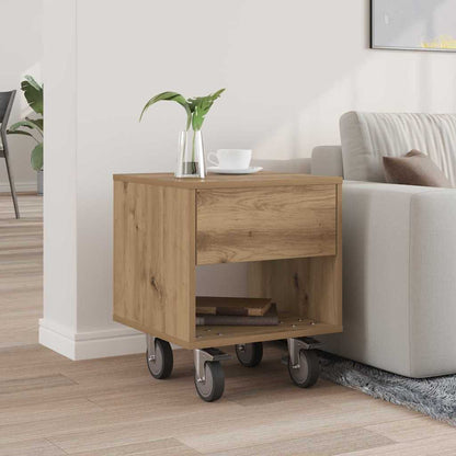 vidaXL Nachttisch Artisan-Eiche 40,5 x 40 x 48 cm Holzwerkstoff