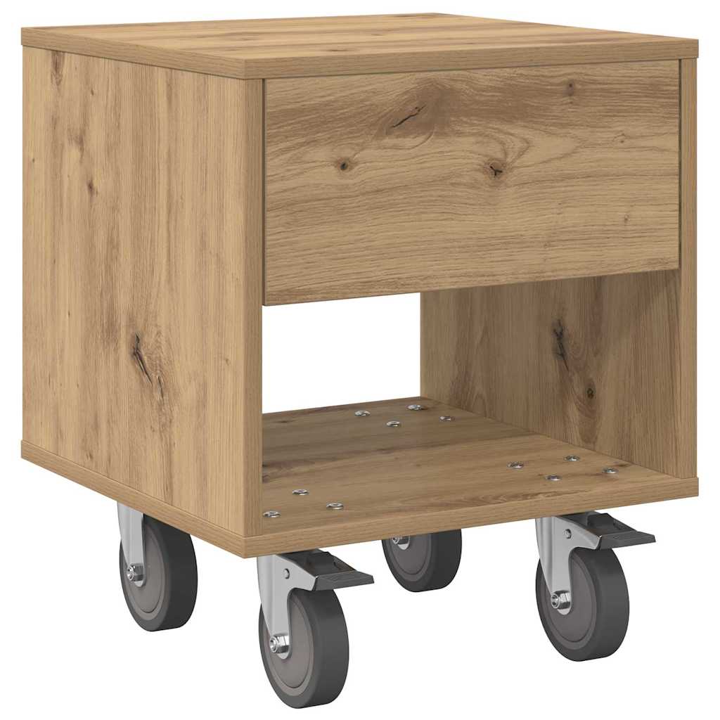 vidaXL Nachttisch Artisan-Eiche 40,5 x 40 x 48 cm Holzwerkstoff