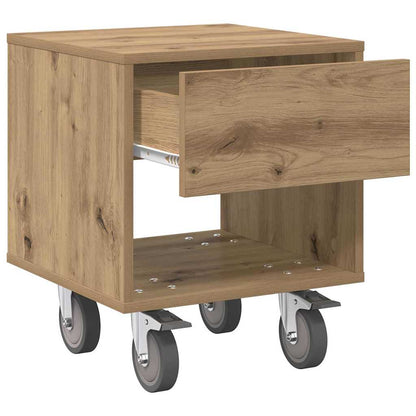vidaXL Nachttisch Artisan-Eiche 40,5 x 40 x 48 cm Holzwerkstoff