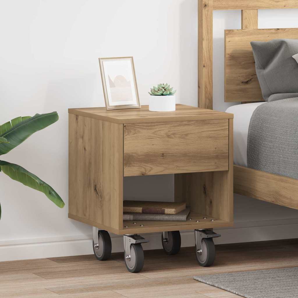 Nachttisch 2 pcs Artisan-Eiche 40,5 x 40 x 48 cm Holzwerkstoff