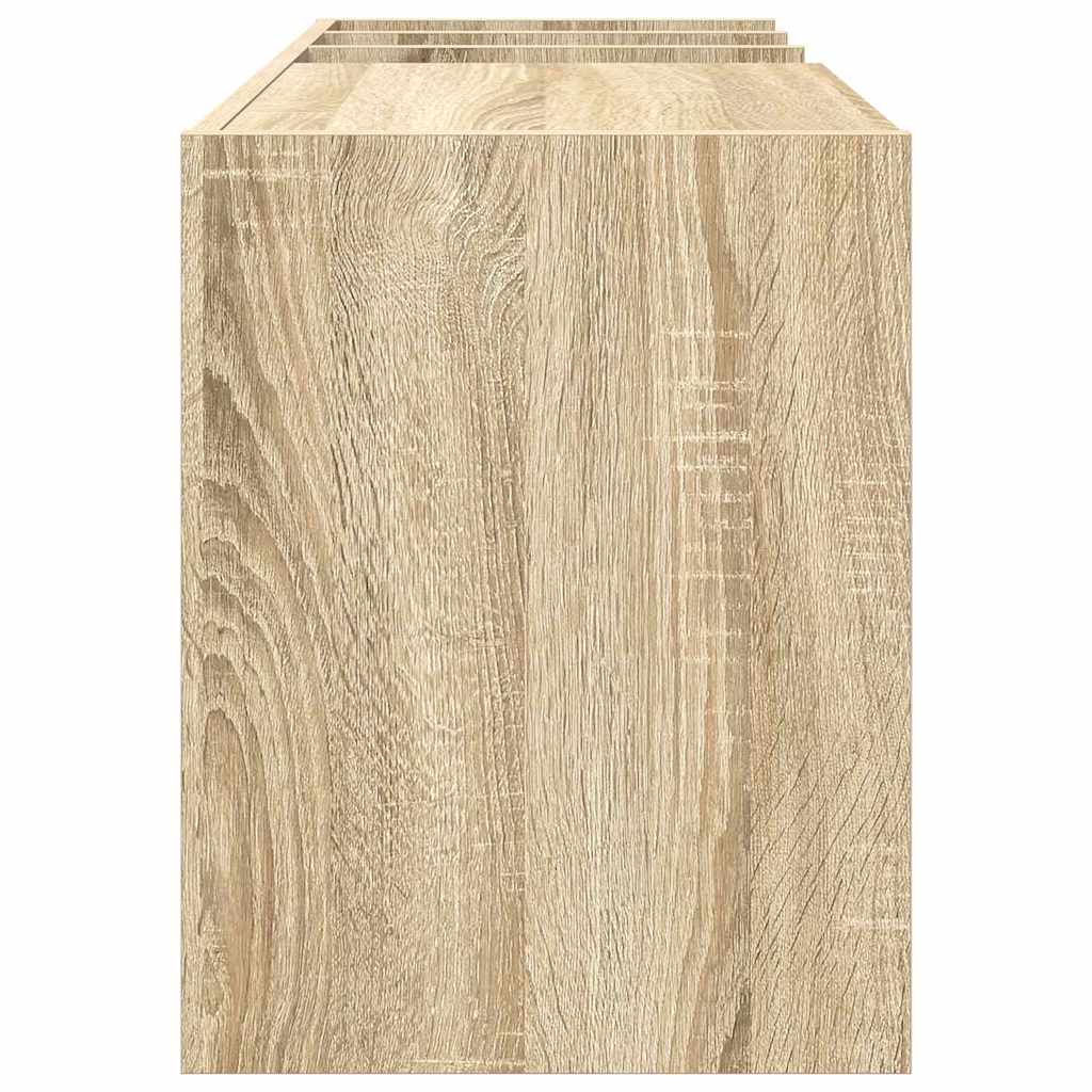 Schallplattenschrank mit Regal Sonoma-Eiche 78,5 x 35 x 45 cm