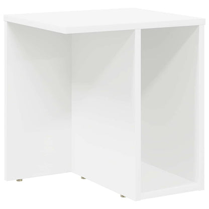 vidaXL Tables d'appoint 2 pcs Blanc 37 x 32 x 40 cm Bois d'ingénierie