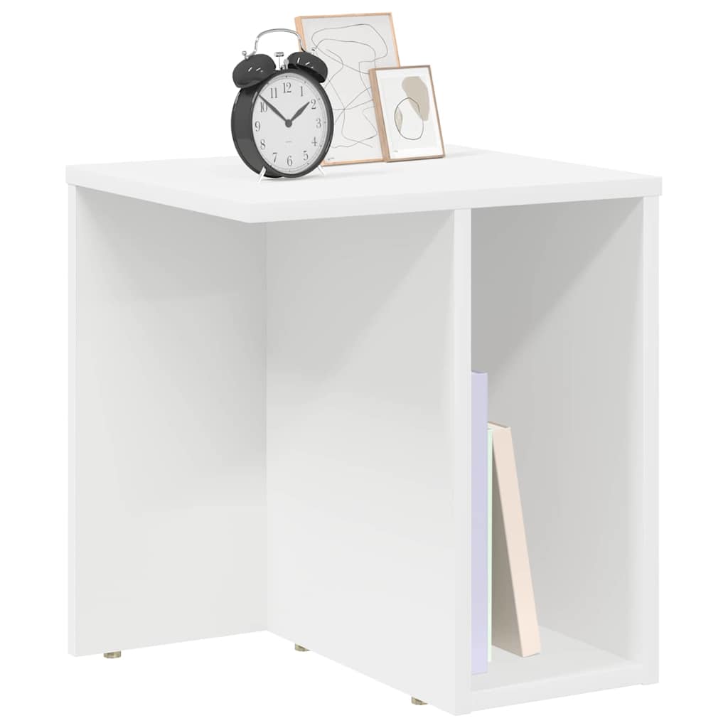 vidaXL Tables d'appoint 2 pcs Blanc 37 x 32 x 40 cm Bois d'ingénierie