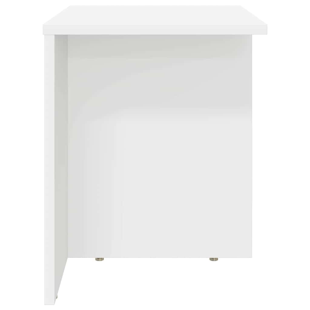 vidaXL Tables d'appoint 2 pcs Blanc 37 x 32 x 40 cm Bois d'ingénierie