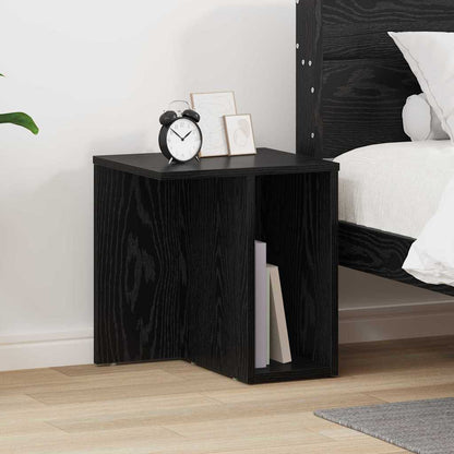 vidaXL Beistelltisch Schwarz Eichen-Optik 37 x 32 x 40 cm