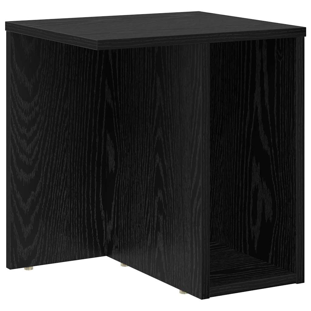 vidaXL Beistelltisch 2 pcs Schwarz Eichen-Optik 37 x 32 x 40 cm