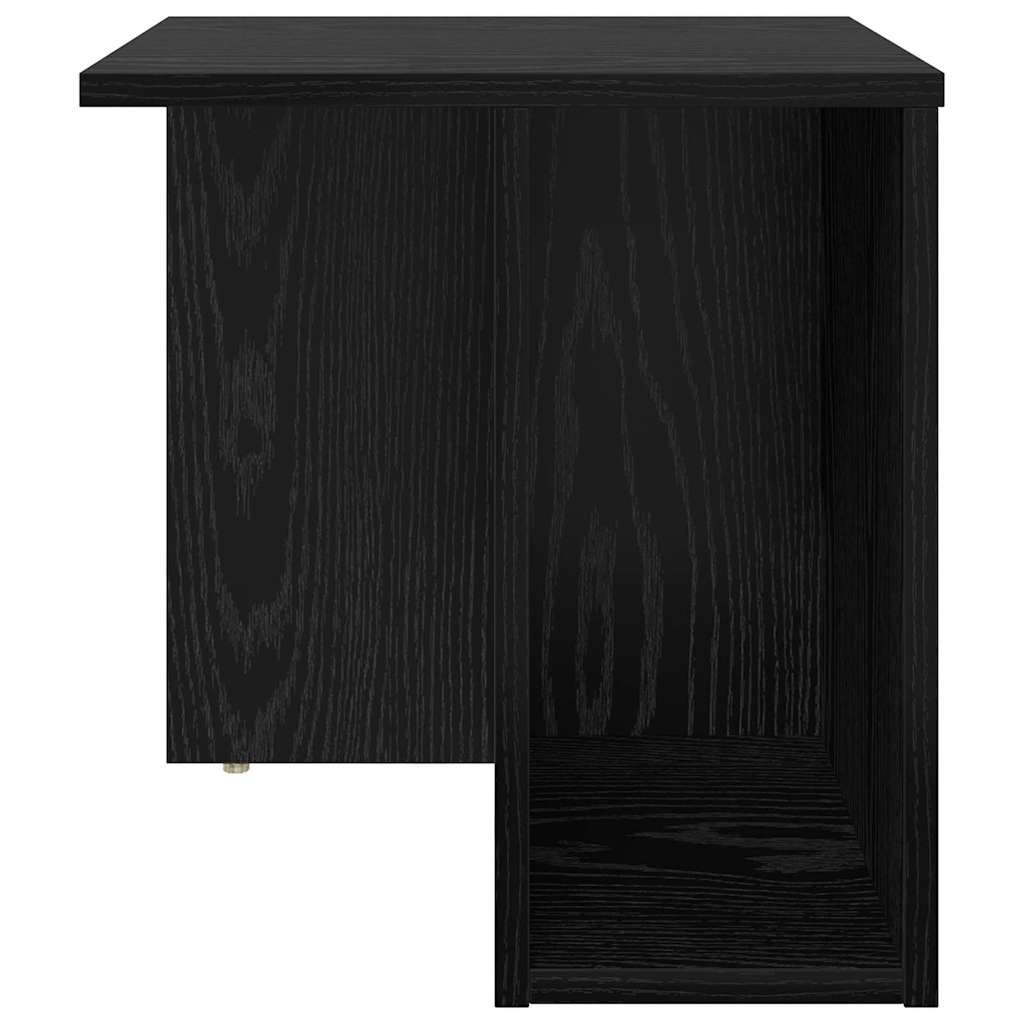vidaXL Beistelltisch 2 pcs Schwarz Eichen-Optik 37 x 32 x 40 cm