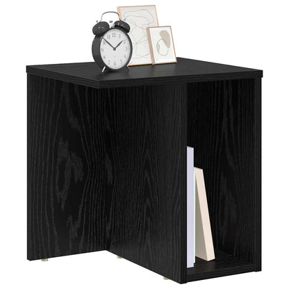 vidaXL Beistelltisch 2 pcs Schwarz Eichen-Optik 37 x 32 x 40 cm