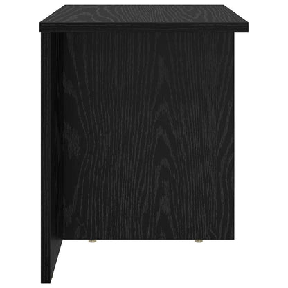 vidaXL Beistelltisch 2 pcs Schwarz Eichen-Optik 37 x 32 x 40 cm