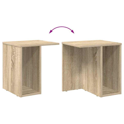 vidaXL Beistelltisch 2 pcs Sonoma-Eiche 37 x 32 x 40 cm Holzwerkstoff