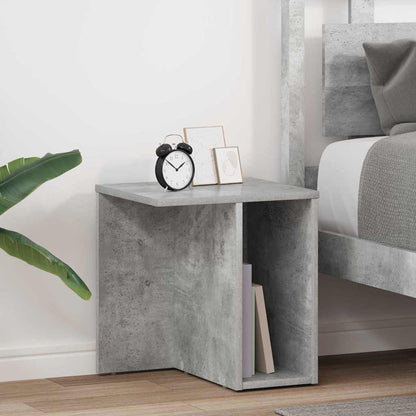 vidaXL Beistelltisch 2 pcs Beton Grau 37 x 32 x 40 cm Holzwerkstoff