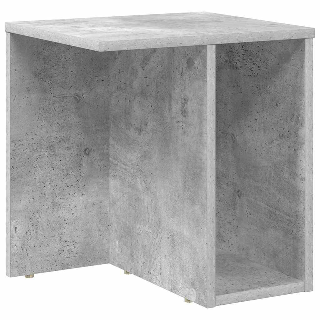vidaXL Beistelltisch 2 pcs Beton Grau 37 x 32 x 40 cm Holzwerkstoff