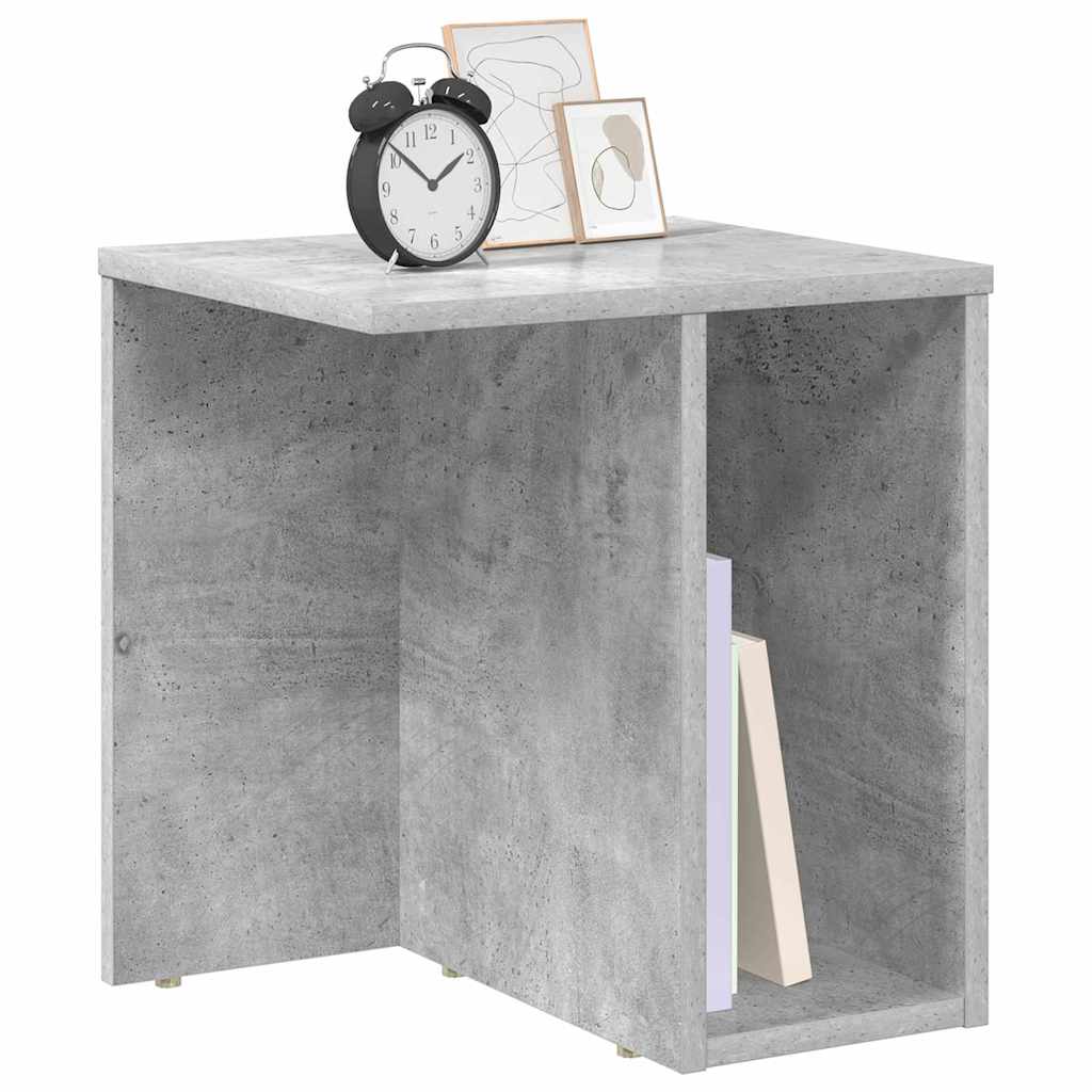 vidaXL Beistelltisch 2 pcs Beton Grau 37 x 32 x 40 cm Holzwerkstoff