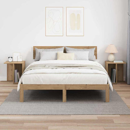 vidaXL Beistelltisch 2 pcs Artisan-Eiche 37 x 32 x 40 cm Holzwerkstoff