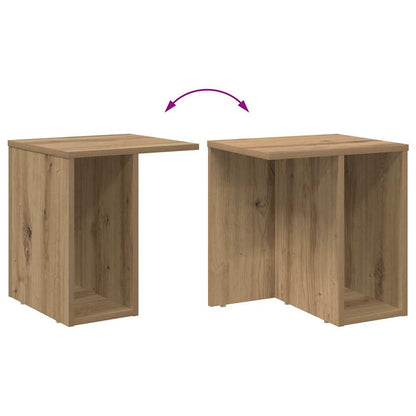 vidaXL Beistelltisch 2 pcs Artisan-Eiche 37 x 32 x 40 cm Holzwerkstoff