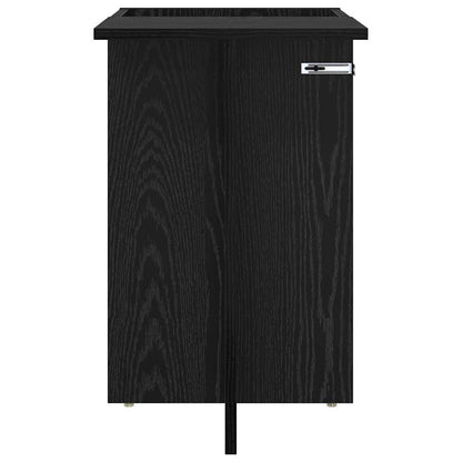 vidaXL Beistelltisch Schwarz Eichen-Optik 35 x 40 x 55 cm