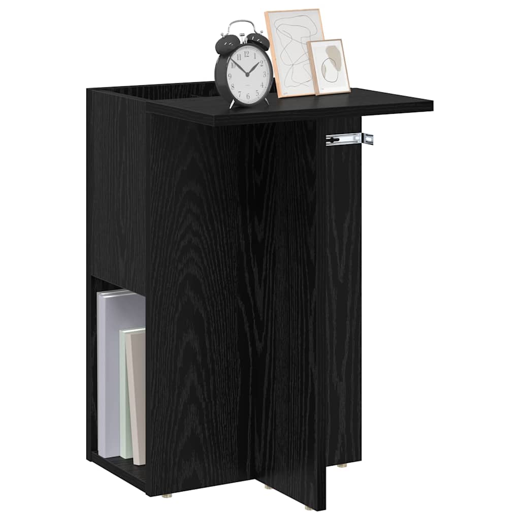 vidaXL Beistelltisch Schwarz Eichen-Optik 35 x 40 x 55 cm