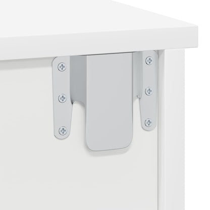 Nachttisch 2 pcs Weiß 40 x 31 x 15 cm Holzwerkstoff