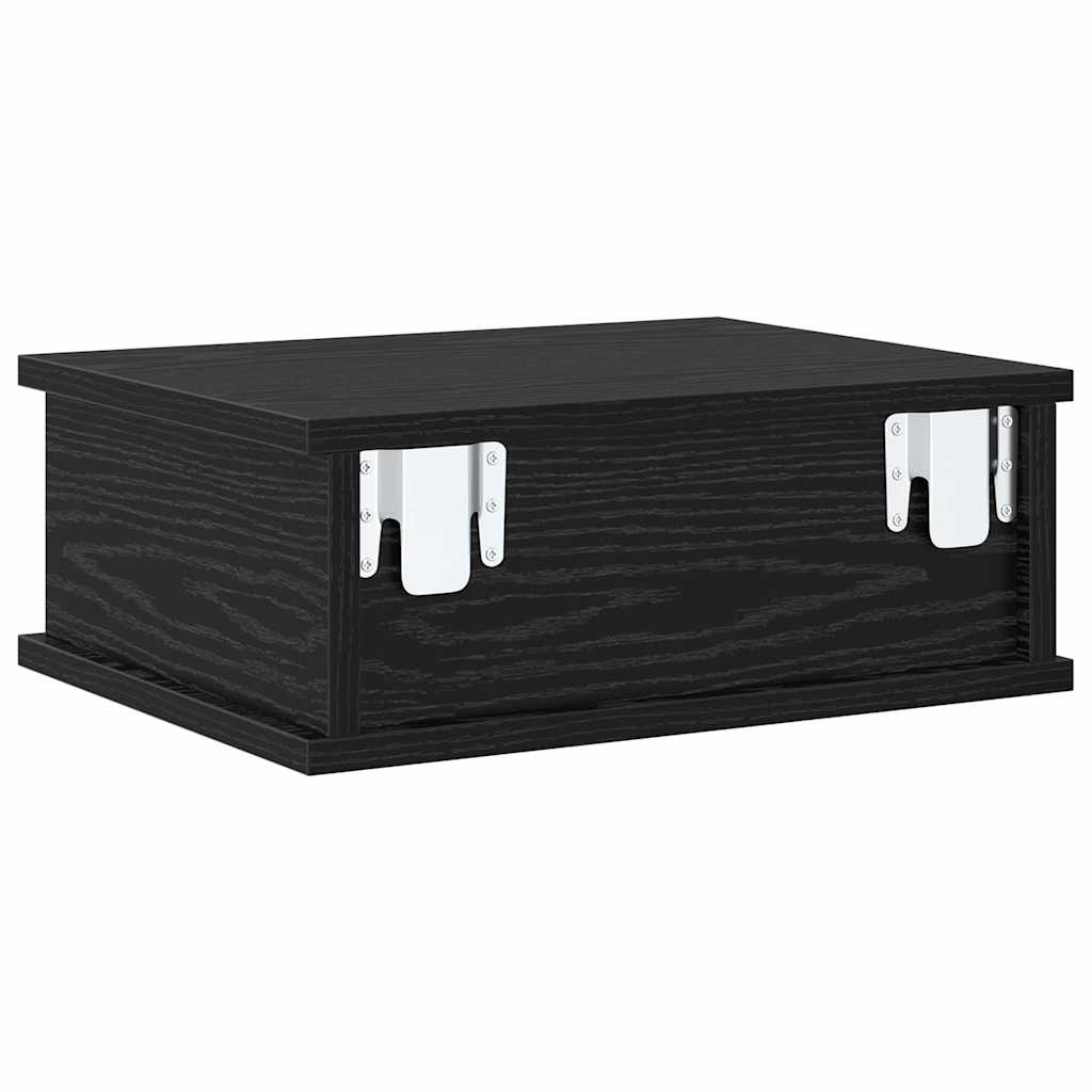 vidaXL Nachttisch 2 pcs Schwarz Eichen-Optik 40 x 31 x 15 cm