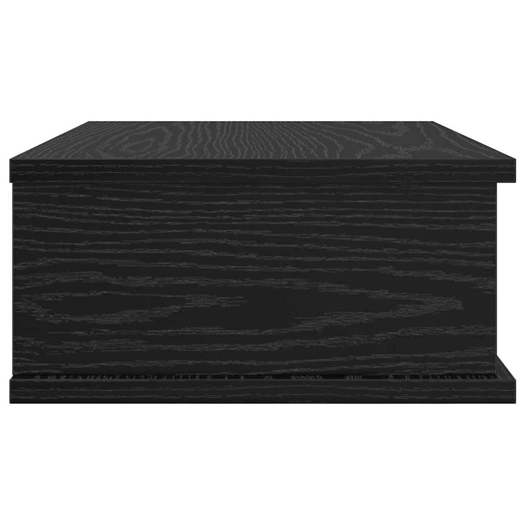 vidaXL Nachttisch 2 pcs Schwarz Eichen-Optik 40 x 31 x 15 cm