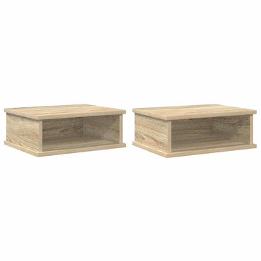 vidaXL Nachttisch 2 pcs Sonoma-Eiche 40 x 31 x 15 cm Holzwerkstoff