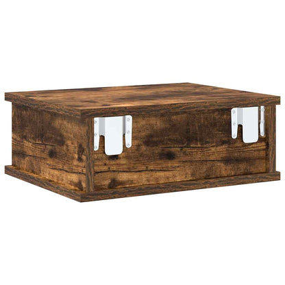 vidaXL Nachttisch 2 pcs Geräucherte Eiche 40 x 31 x 15 cm