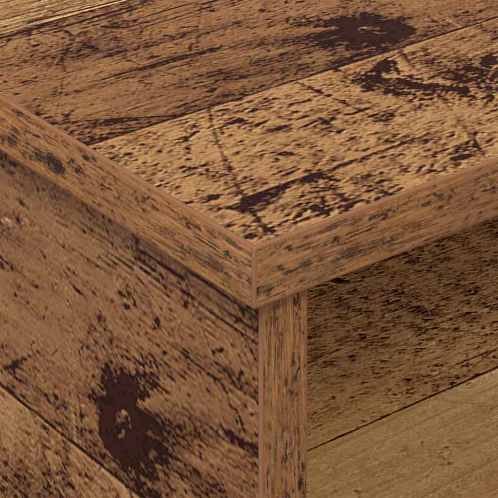 vidaXL Nachttisch 2 pcs Altholz 40 x 31 x 15 cm Holzwerkstoff