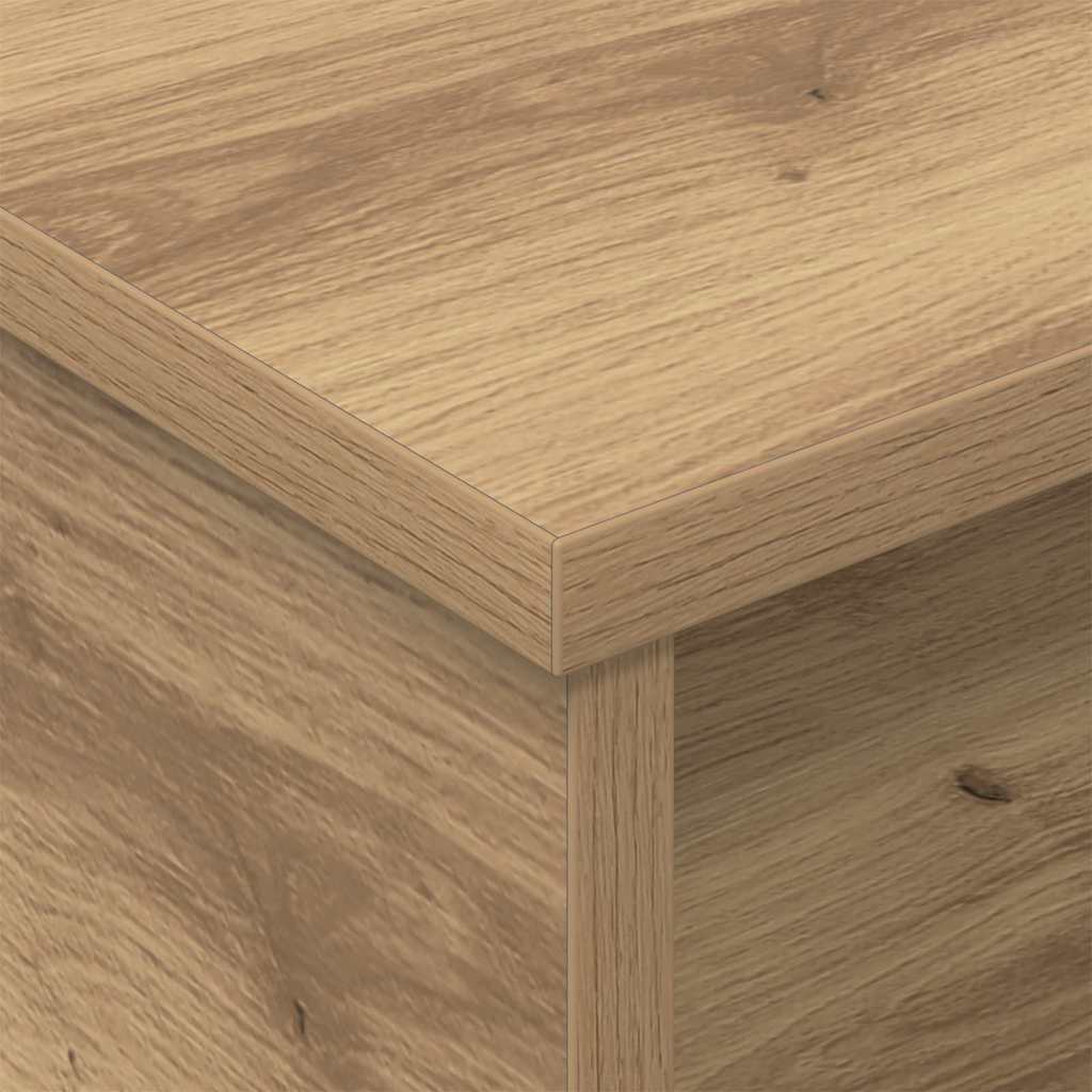vidaXL Nachttisch 2 pcs Artisan-Eiche 40 x 31 x 15 cm Holzwerkstoff