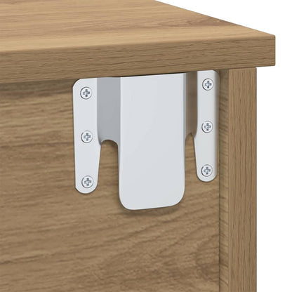 vidaXL Nachttisch 2 pcs Artisan-Eiche 40 x 31 x 15 cm Holzwerkstoff