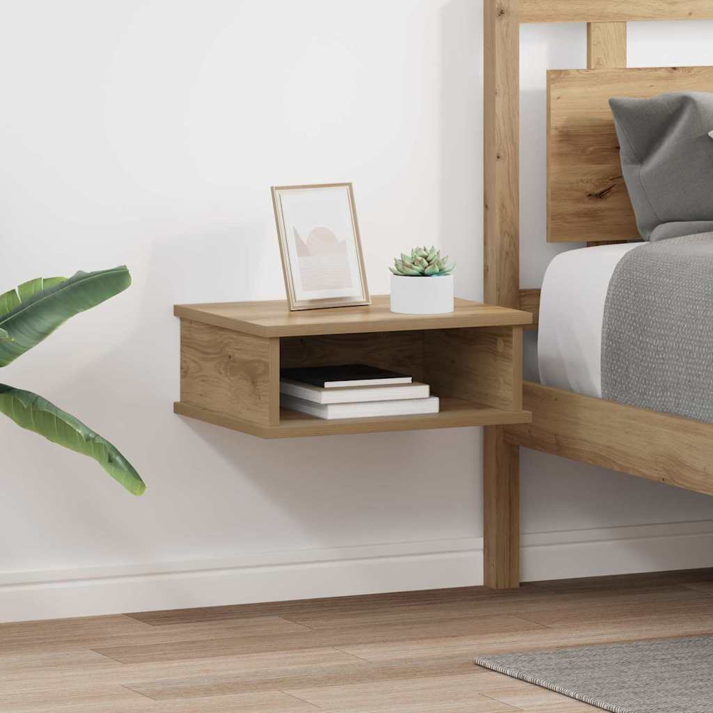 vidaXL Nachttisch 2 pcs Artisan-Eiche 40 x 31 x 15 cm Holzwerkstoff